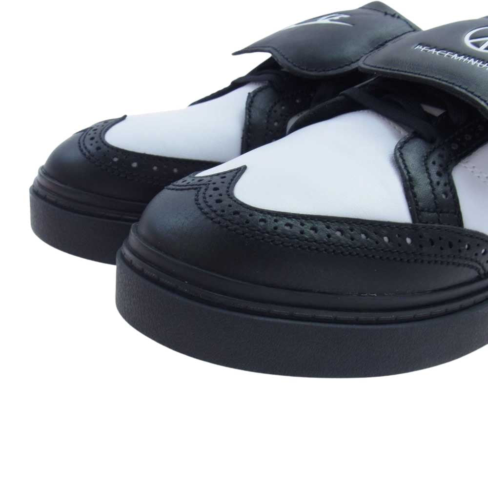 NIKE ナイキ DH2482-101 × PEACEMINUSONE ピースマイナスワン Kwondo 1 クウォンド ウイングチップ スニーカー Black and White ブラック系 ホワイト系 27.5cm【新古品】【未使用】【中古】