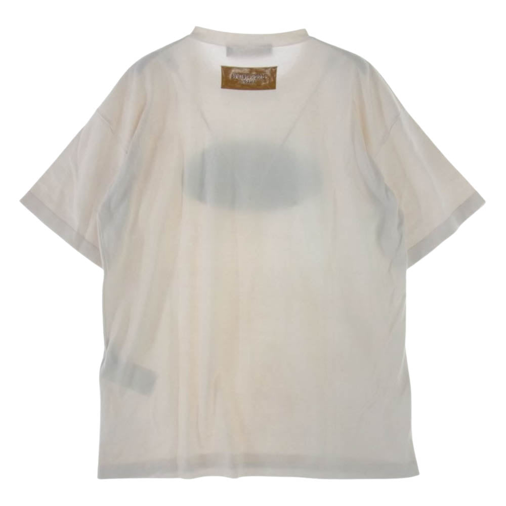 LOUIS VUITTON ルイ・ヴィトン 22SS RM221 JS5 HMN81W エブリデイ LV クルーネック ニット 半袖 Tシャツ オフホワイト系 S【中古】