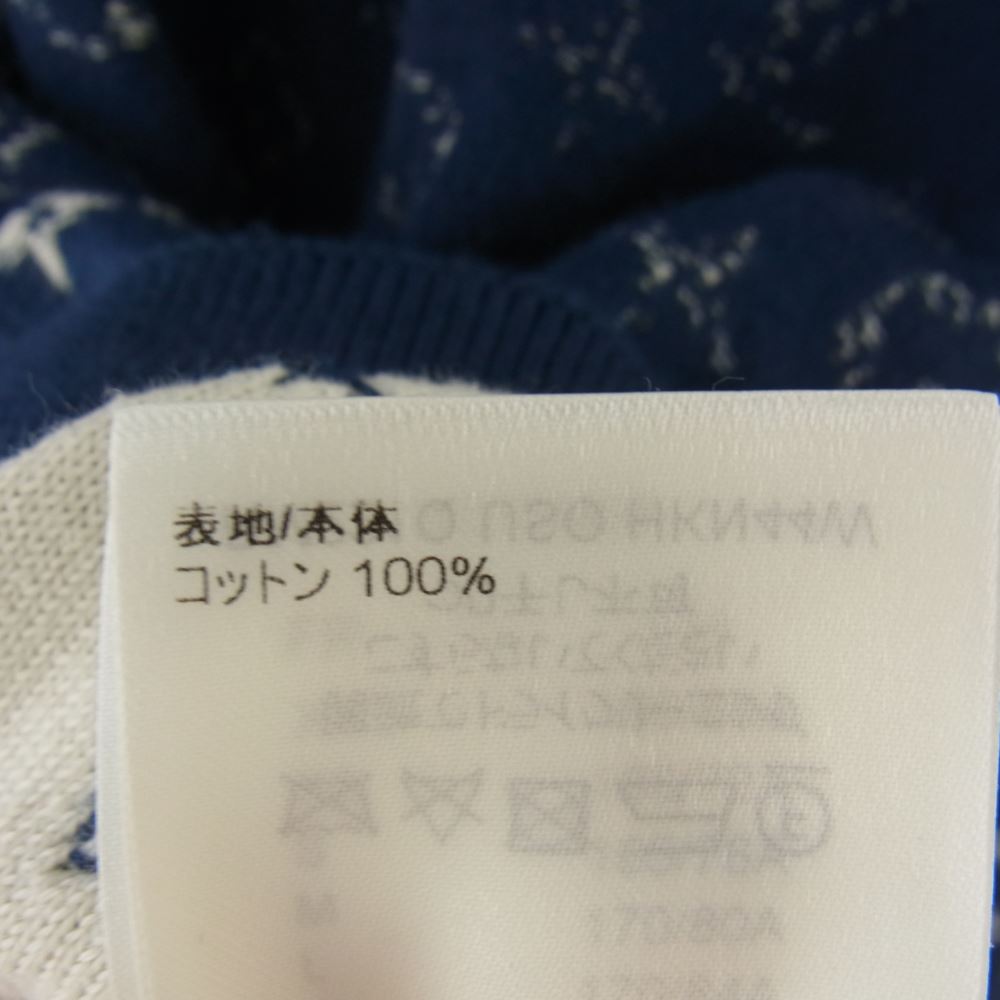 LOUIS VUITTON ルイ・ヴィトン 21AW RM211Q USO HKN44W  グラディエント モノグラム 長袖 ニット ネイビー系 S【中古】