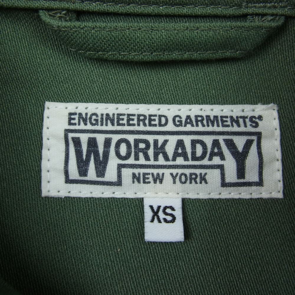 Engineered Garments エンジニアードガーメンツ WORKADAY ワーカデイ ユーティリティ ミリタリー カバーオール ジャケット カーキ系 XS【中古】