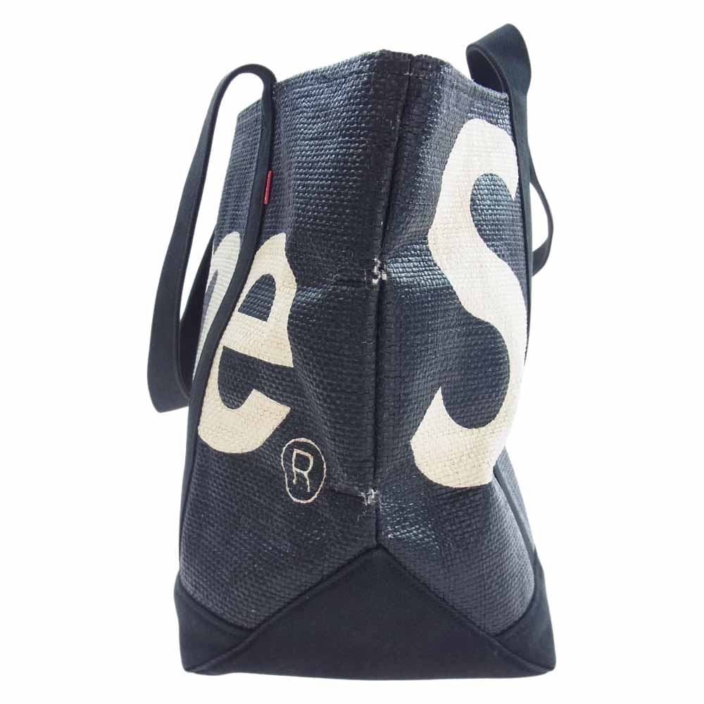 Supreme シュプリーム 20SS RAFFIA TOTE BAG ラフィア トート バッグ BLACK ブラック系【中古】