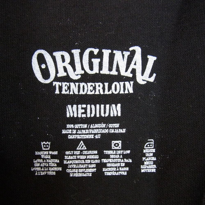 TENDERLOIN テンダーロイン LONG SLEEVE TEE 2B ロングスリーブ Tシャツ カットソー ブラック系 M【新古品】【未使用】【中古】