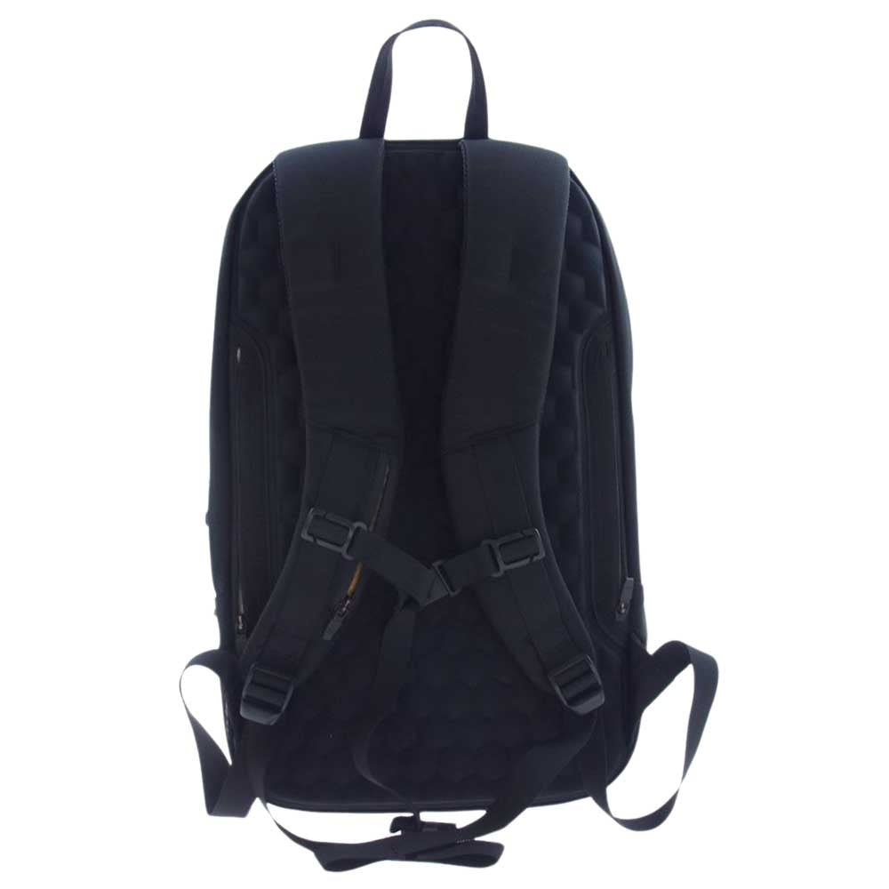 ウェクスレイ コーデュラ ナイロン イエロー マルチポケット バックパック リュック ブラック系【中古】