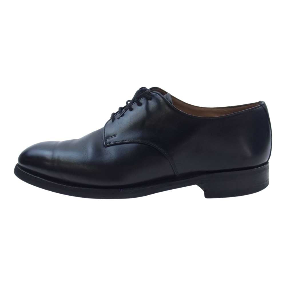 Alfred Sargent アルフレッドサージェント 4525 60 レザー ポストマン プレーントゥ ダービー シューズ ブラック系 8.5インチ【中古】
