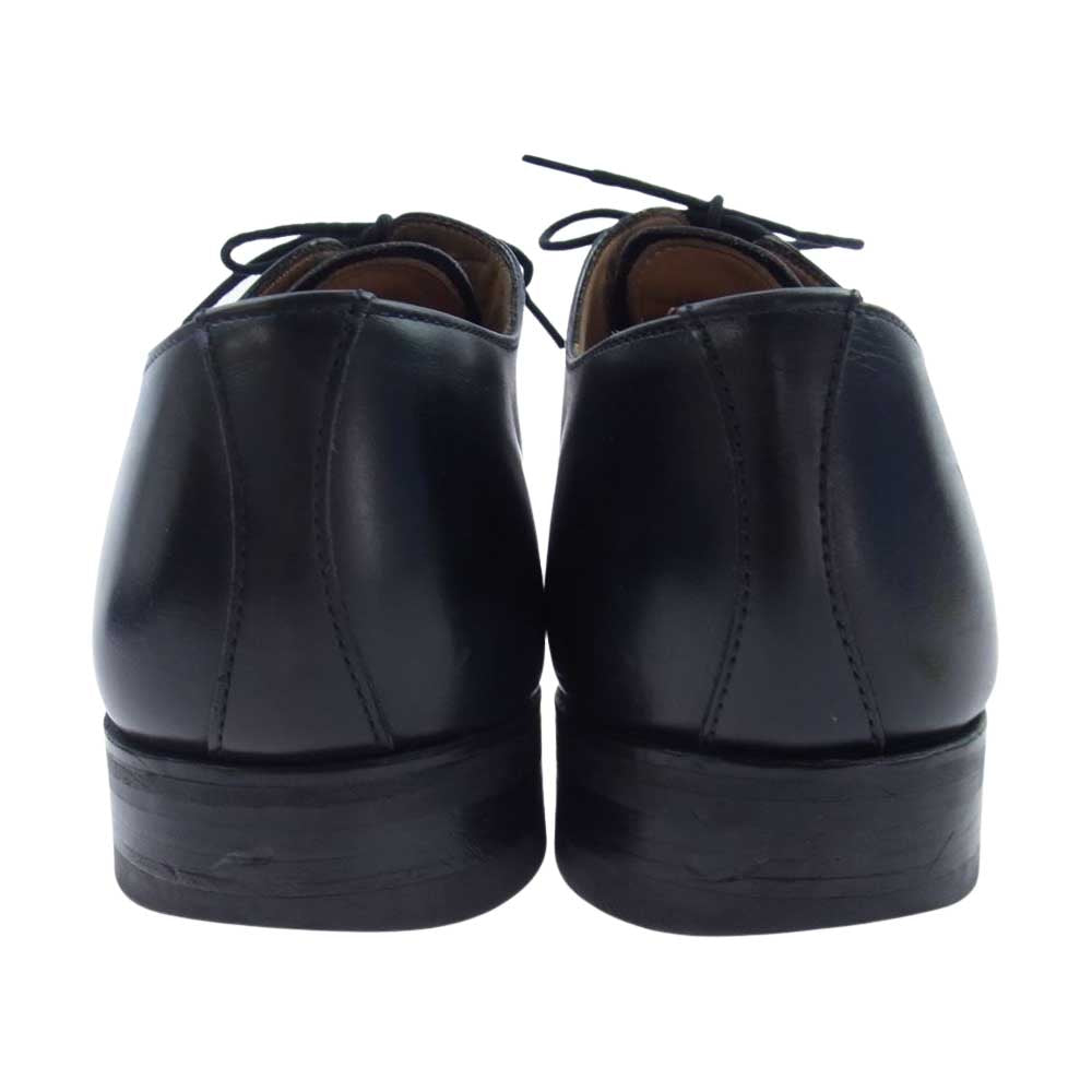 Alfred Sargent アルフレッドサージェント 4525 60 レザー ポストマン プレーントゥ ダービー シューズ ブラック系 8.5インチ【中古】