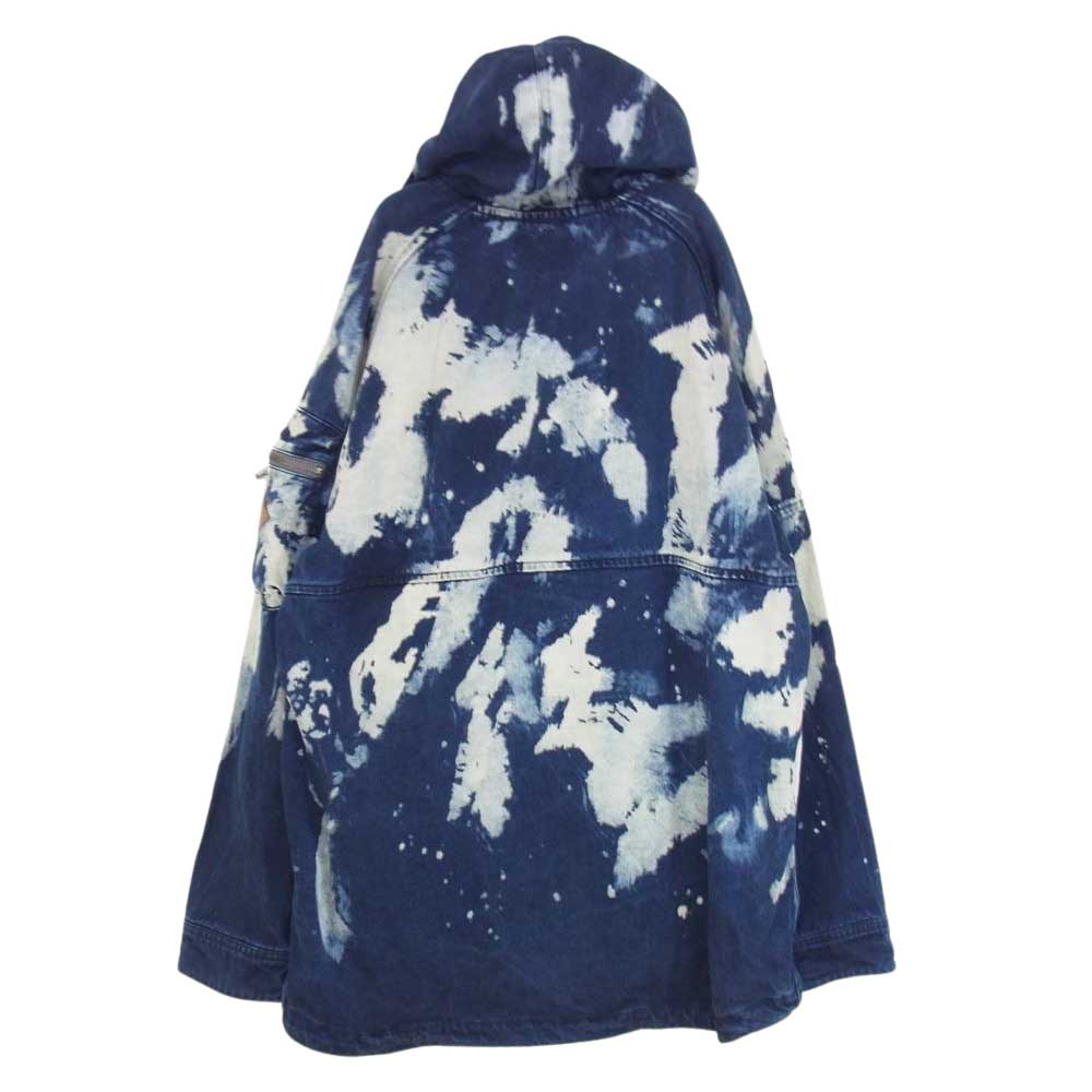 soe ソーイ 16SS 1161-41-005 BLEACH DENIM DECK PARKA ブリーチ ストレッチ デニム パーカー ブルー系 1【中古】