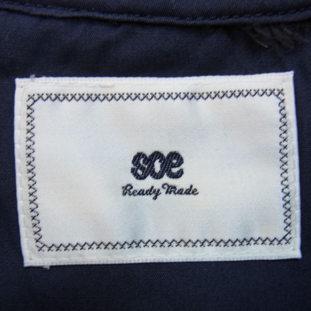 soe ソーイ 16SS 1161-41-005 BLEACH DENIM DECK PARKA ブリーチ ストレッチ デニム パーカー ブルー系 1【中古】