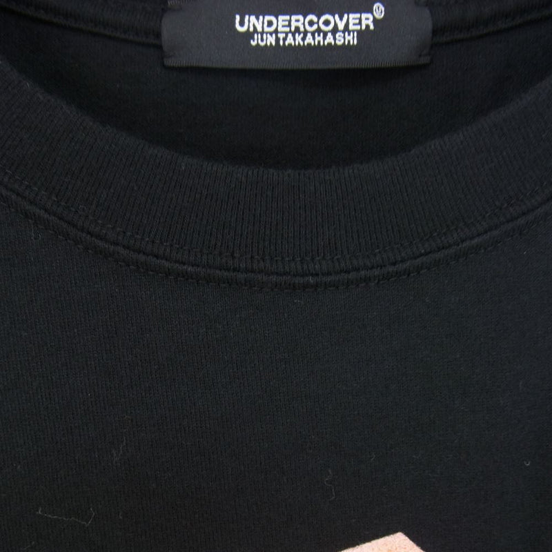 UNDERCOVER アンダーカバー 23SS UC1C1894 WOMENS ROSE/EYE コットン ロング Tシャツ ブラック系 2【極上美品】【中古】