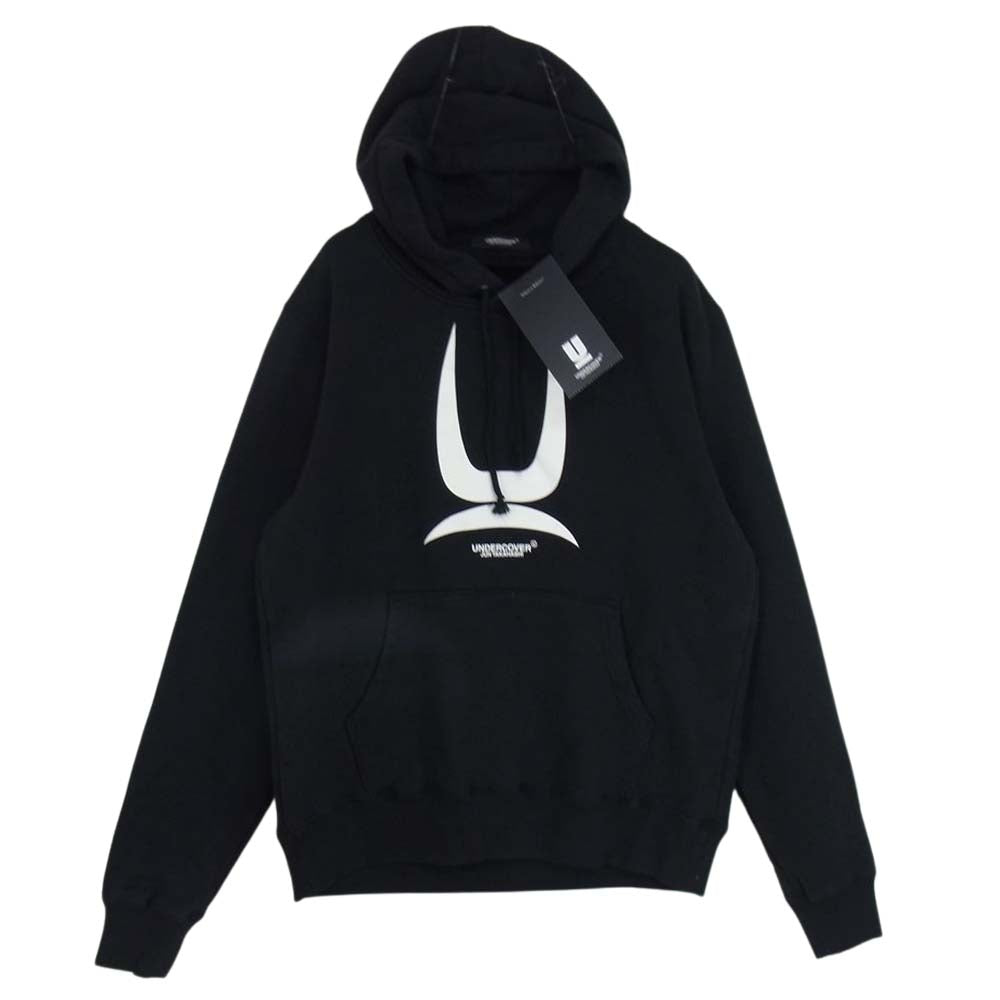 UNDERCOVER アンダーカバー 20AW UCZ4893-6 隠密ロゴ プリント プルオーバー パーカー ブラック系 3【新古品】【未使用】【中古】