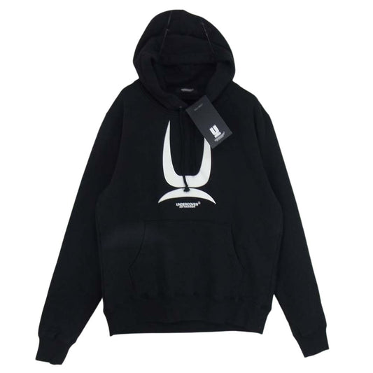 UNDERCOVER アンダーカバー 20AW UCZ4893-6 隠密ロゴ プリント プルオーバー パーカー ブラック系 3【新古品】【未使用】【中古】