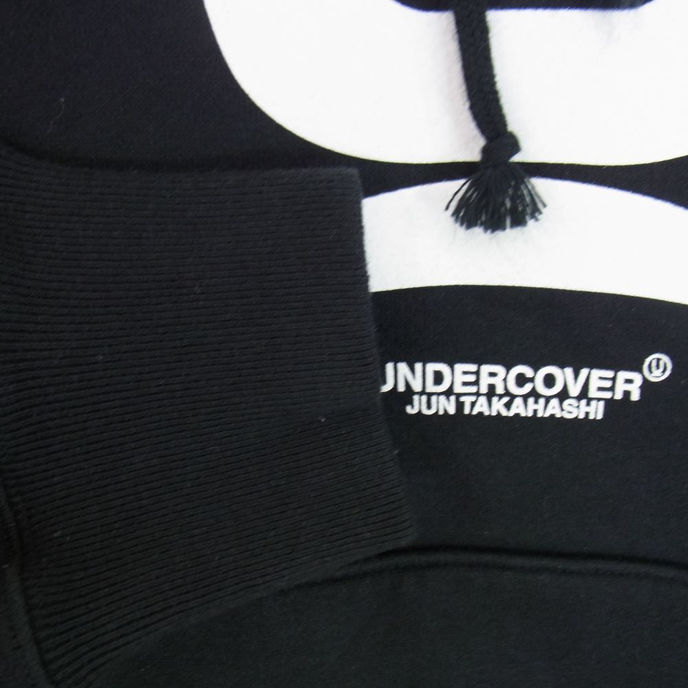 UNDERCOVER アンダーカバー 20AW UCZ4893-6 隠密ロゴ プリント プルオーバー パーカー ブラック系 3【新古品】【未使用】【中古】