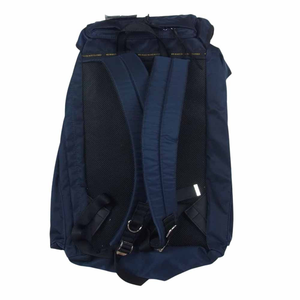 UNDERCOVER アンダーカバー ベーシック ナイロン リュック デイパック ネイビー系【極上美品】【中古】