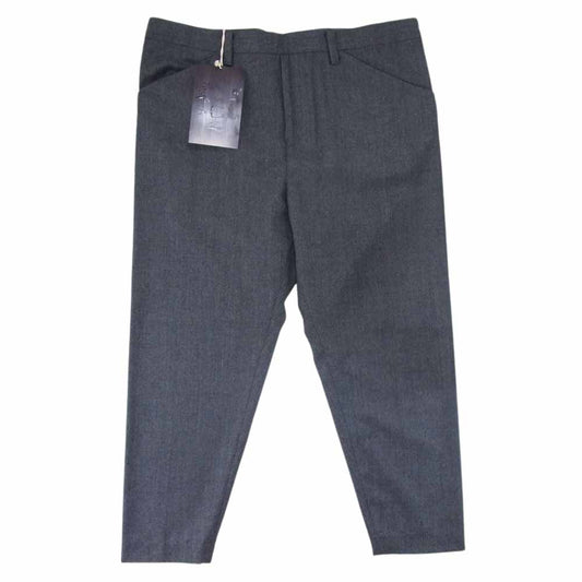 SUNSEA サンシー 19AW 19A42 N.M BRUSHED PANTS ウール スラックス チャコール ブラック チャコール系 2【新古品】【未使用】【中古】