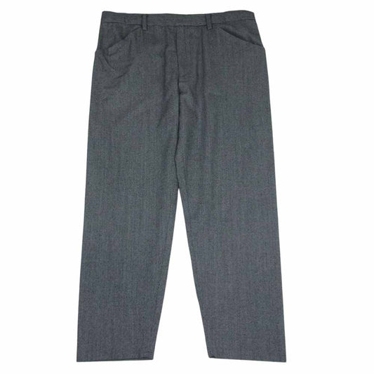 SUNSEA サンシー 19AW 19A43 N.M BRUSHED M2 PANTS ウール スラックス ブラック系 ホワイト系 2【新古品】【未使用】【中古】