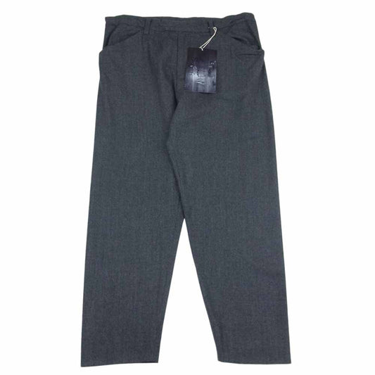 SUNSEA サンシー 19AW 19A43 N.M BRUSHED M2 PANTS ウール スラックス チャコール ブラック ブラック系 チャコール系 2【新古品】【未使用】【中古】