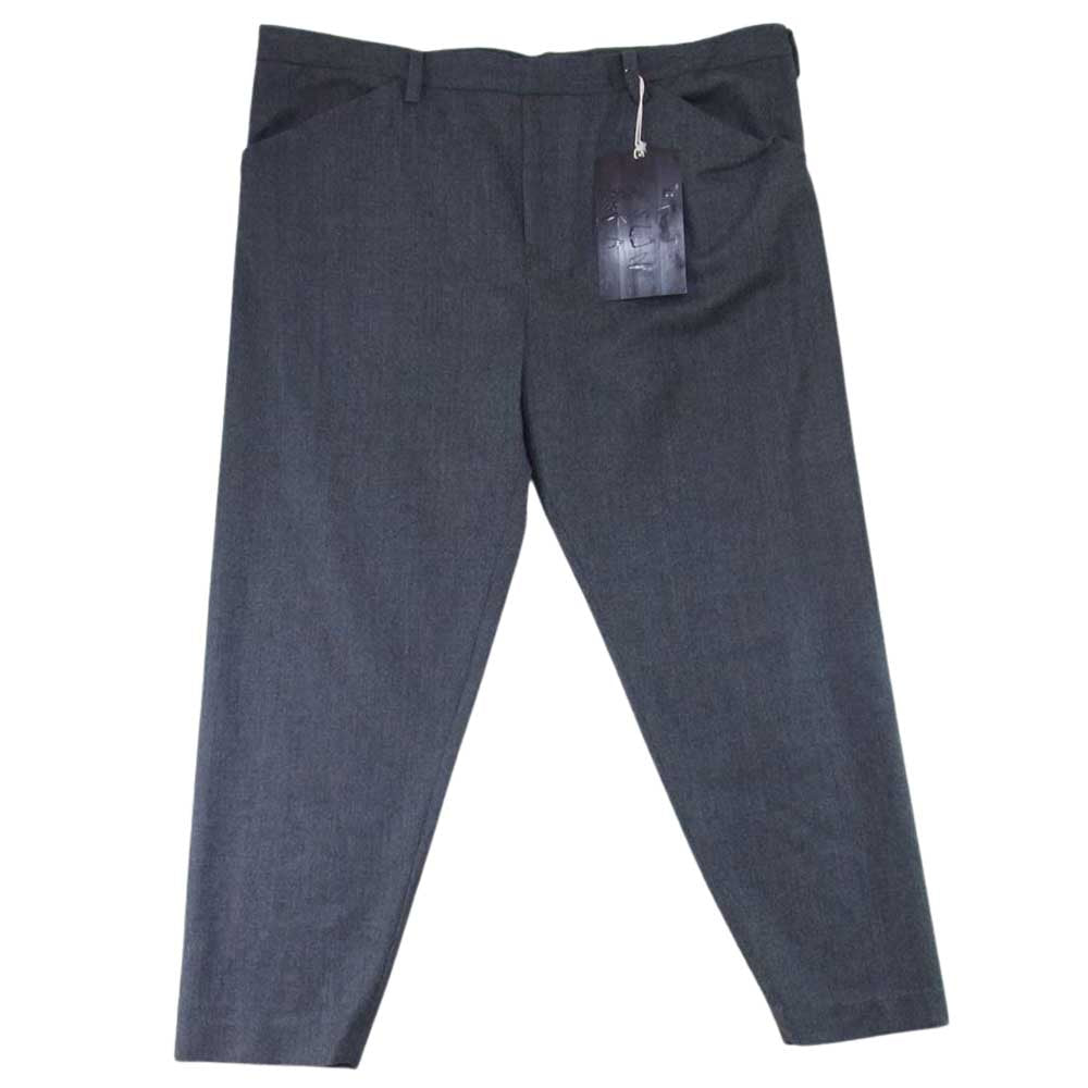 SUNSEA サンシー 19AW 19A42 N.M BRUSHED PANTS ウール スラックス チャコール ブラック チャコール系 3【新古品】【未使用】【中古】