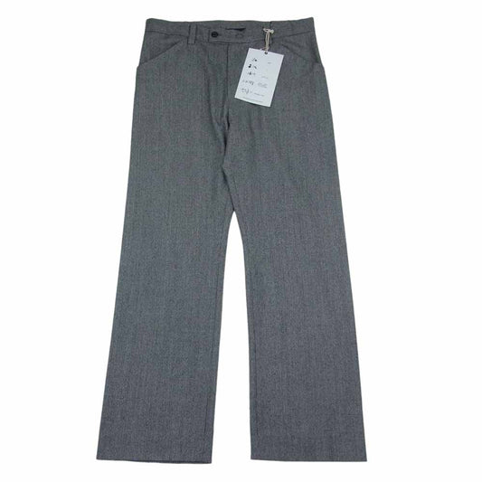 SUNSEA サンシー 19AW 19A40 N.M BRUSHED TEKETEKE PANTS ウール スラックス ブラック系 ホワイト系 2【新古品】【未使用】【中古】