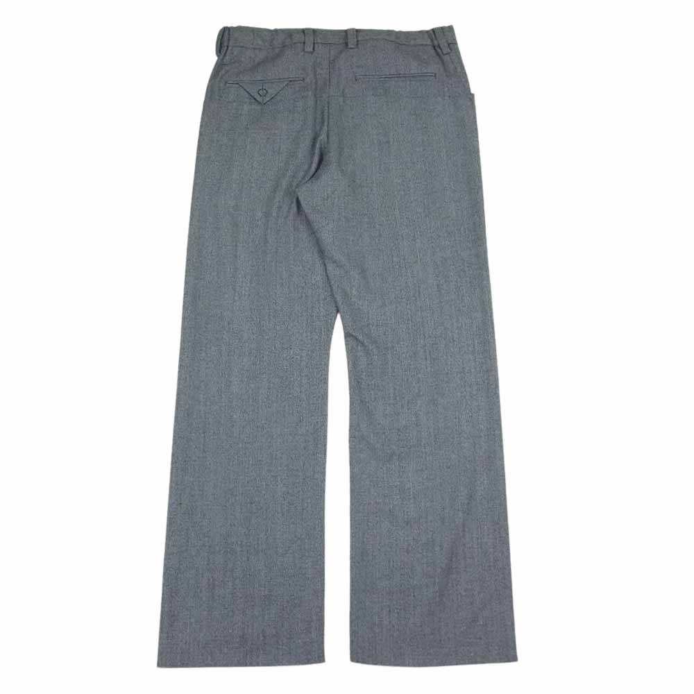 SUNSEA サンシー 19AW 19A40 N.M BRUSHED TEKETEKE PANTS ウール スラックス ブラック系 ホワイト系 2【新古品】【未使用】【中古】