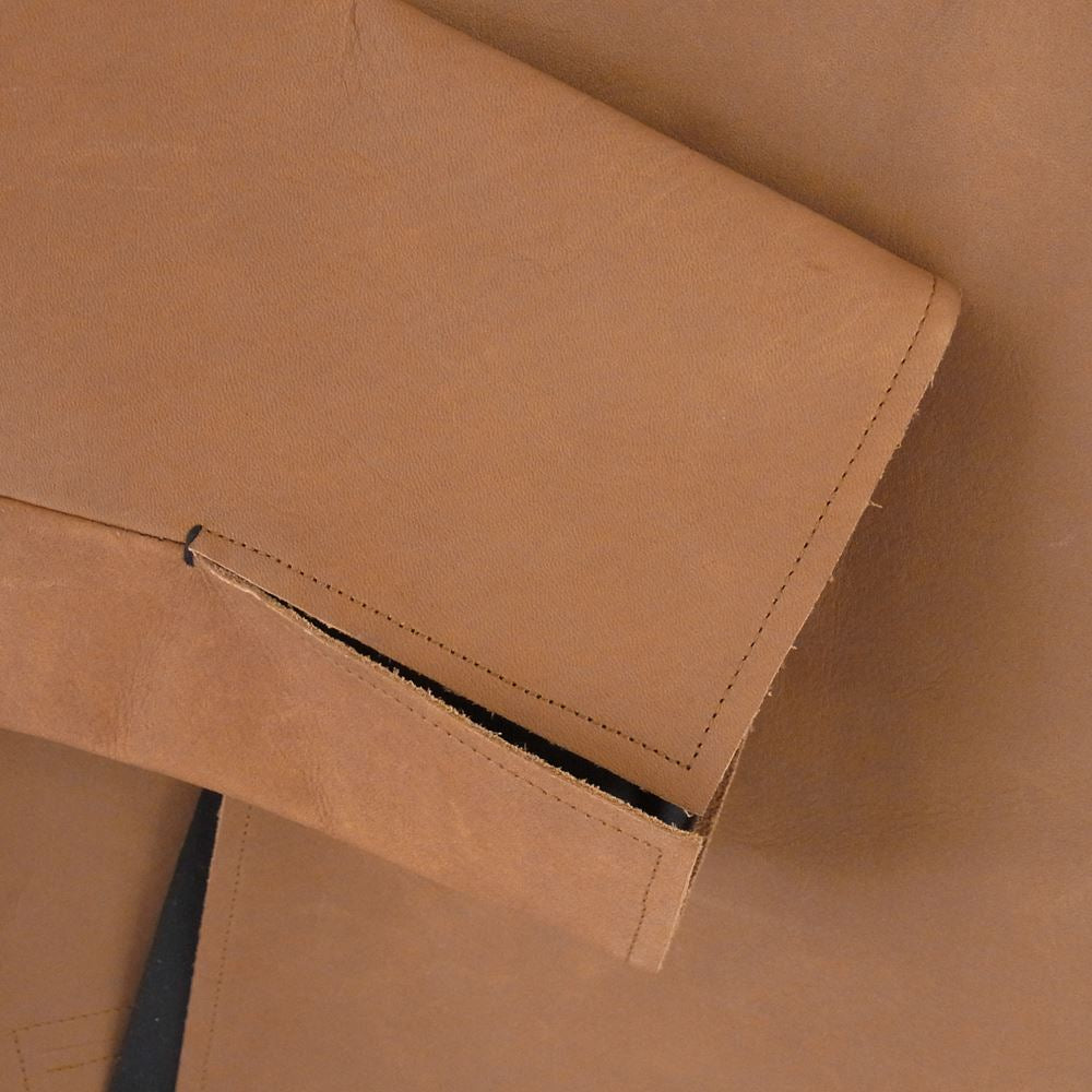 SUNSEA サンシー 21SS 21S30 MOTOR CYCLE W Jacket レザー ライダース ジャケット ブラウン系 2【新古品】【未使用】【中古】