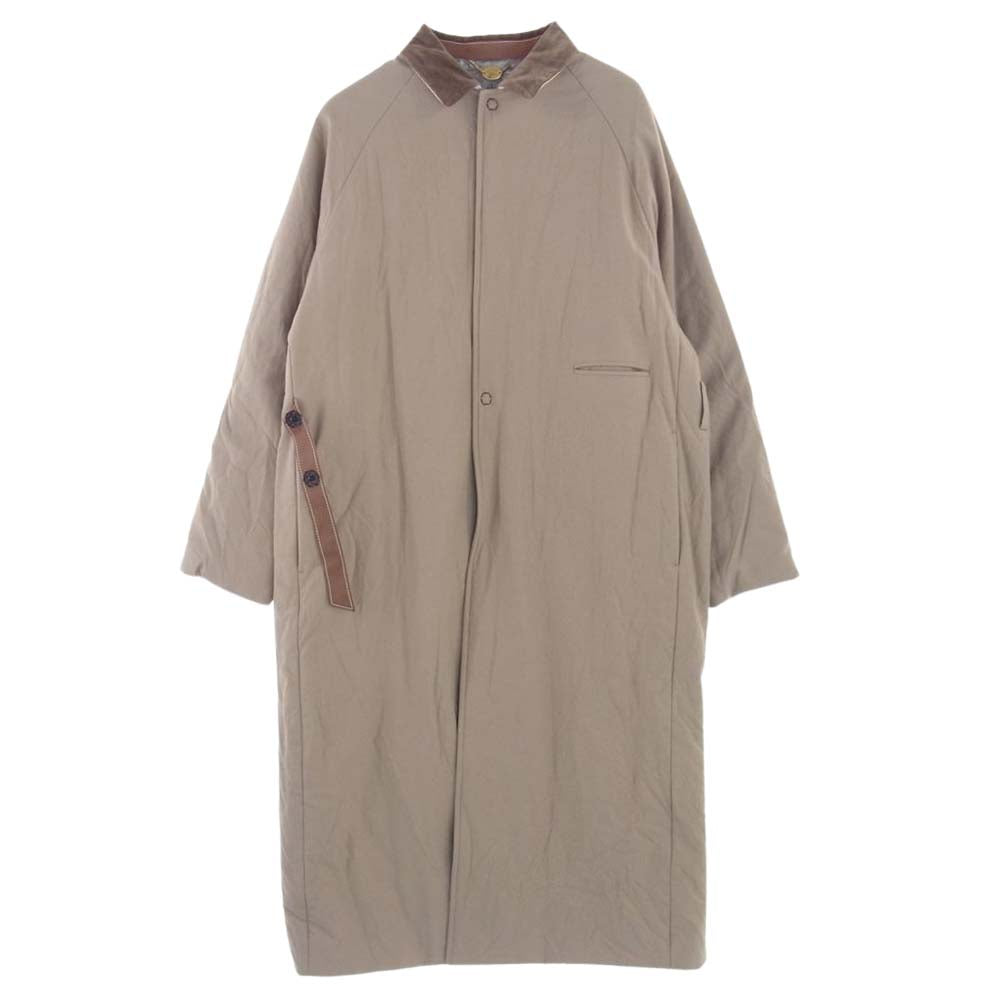 SUNSEA サンシー 21AW 21A38 RIGID WOOL COAT リジット ウール コート ベージュ系 2【新古品】【未使用】【中古】