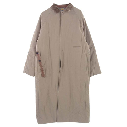 SUNSEA サンシー 21AW 21A38 RIGID WOOL COAT リジット ウール コート ベージュ系 2【新古品】【未使用】【中古】