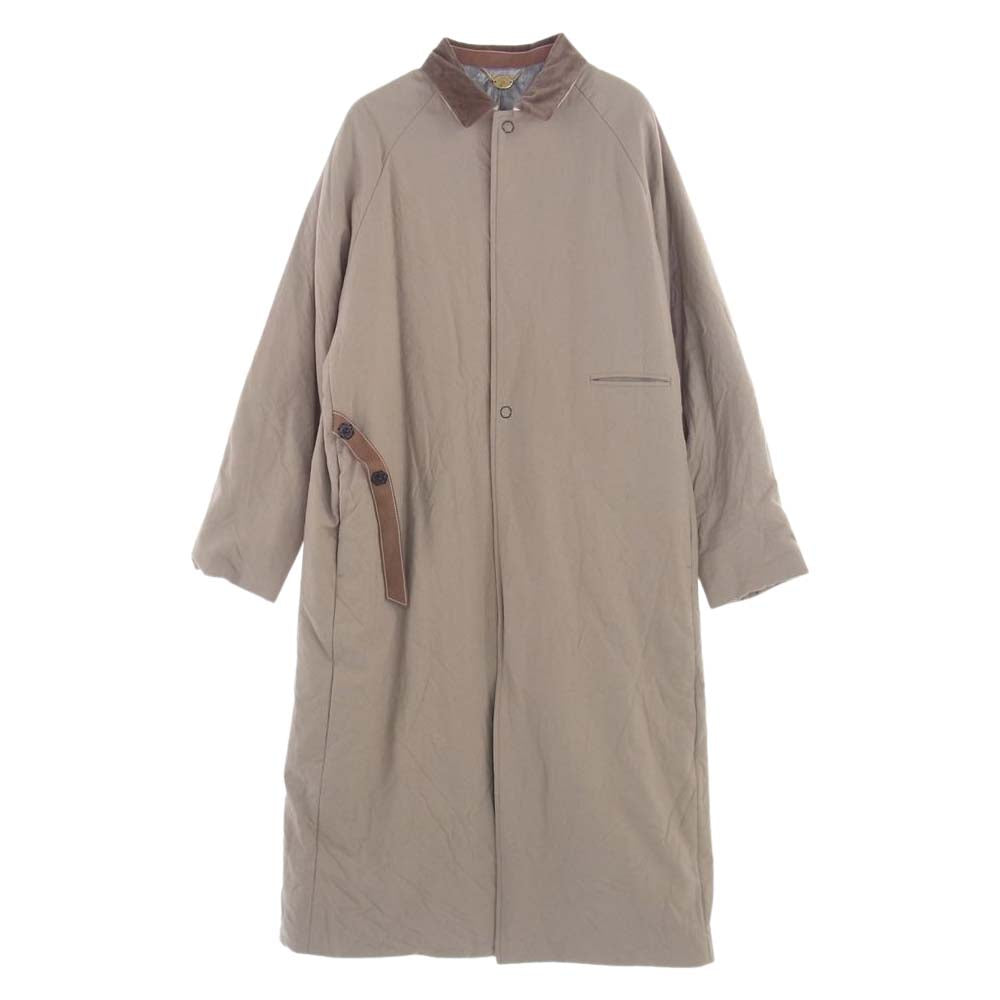 SUNSEA サンシー 21AW 21A38 RIGID WOOL COAT リジット ウール コート ベージュ系 2【新古品】【未使用】【中古】