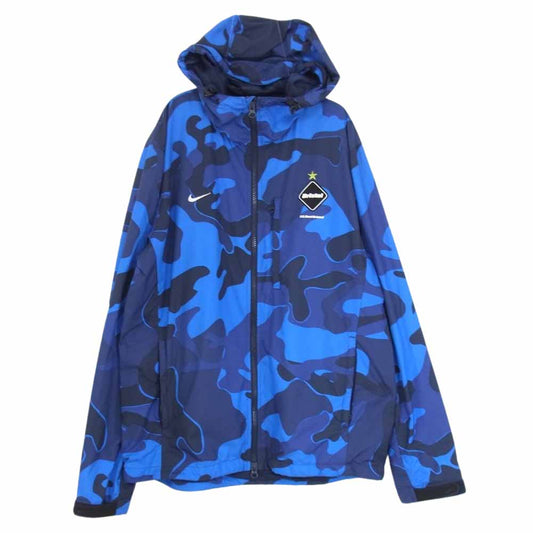 F.C.R.B. エフシーアールビー 640468-400 Camo Practice Jacket カモ プラクティス ナイロン ジャケット ブルー系 M【中古】