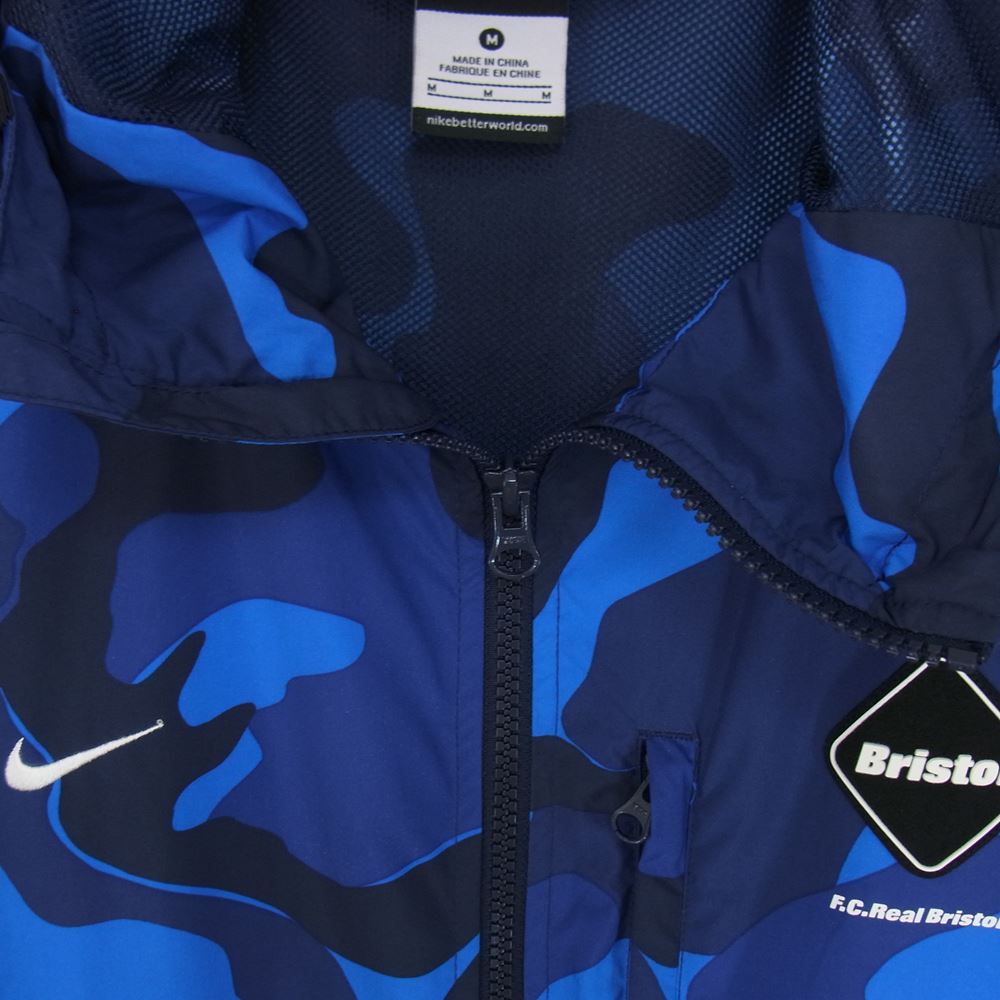 F.C.R.B. エフシーアールビー 640468-400 Camo Practice Jacket カモ プラクティス ナイロン ジャケット ブルー系 M【中古】