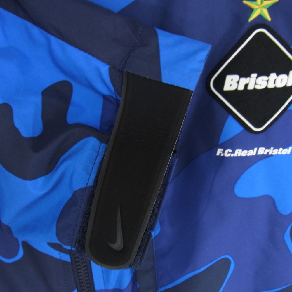 F.C.R.B. エフシーアールビー 640468-400 Camo Practice Jacket カモ プラクティス ナイロン ジャケット ブルー系 M【中古】