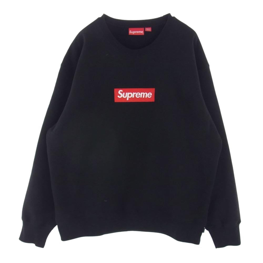 Supreme シュプリーム 22AW Box Logo Crewneck ボックスロゴ クルーネック スウェット ブラック系 L【中古】