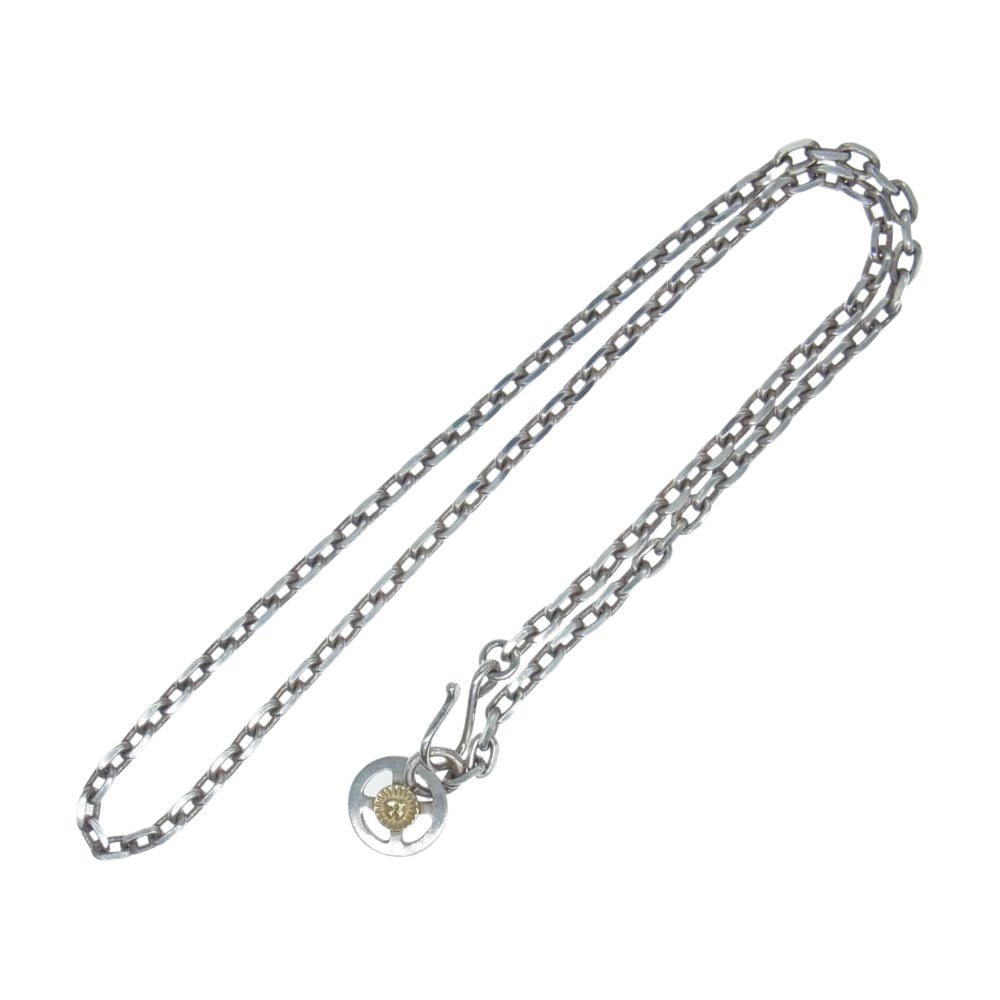 WINGROCK ウィングロック 金メタル メディスンホイール フック チェーン ネックレス シルバー系【中古】