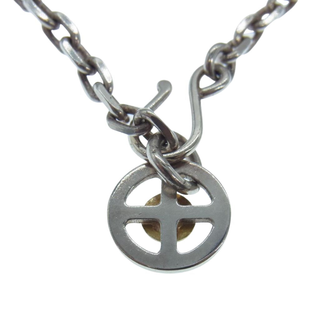 WINGROCK ウィングロック 金メタル メディスンホイール フック チェーン ネックレス シルバー系【中古】