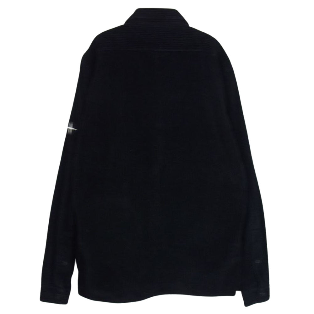 STONE ISLAND ストーンアイランド 751512111 国内正規品 コーデュロイ 長袖 シャツ ブラック系 L【中古】