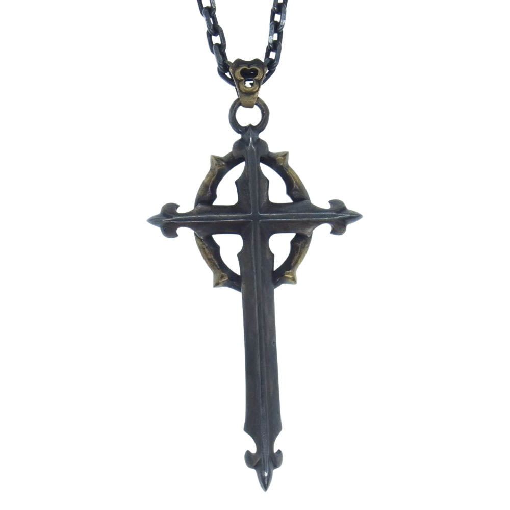 ヴァニタス VN-001 Neckless With chain Silver925 / Brass ネックレス w/ フック チェーン ダガー クロス シルバー925 ブラス シルバー系【中古】