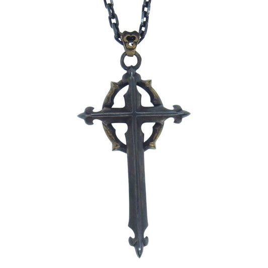 ヴァニタス VN-001 Neckless With chain Silver925 / Brass ネックレス w/ フック チェーン ダガー クロス シルバー925 ブラス シルバー系【中古】