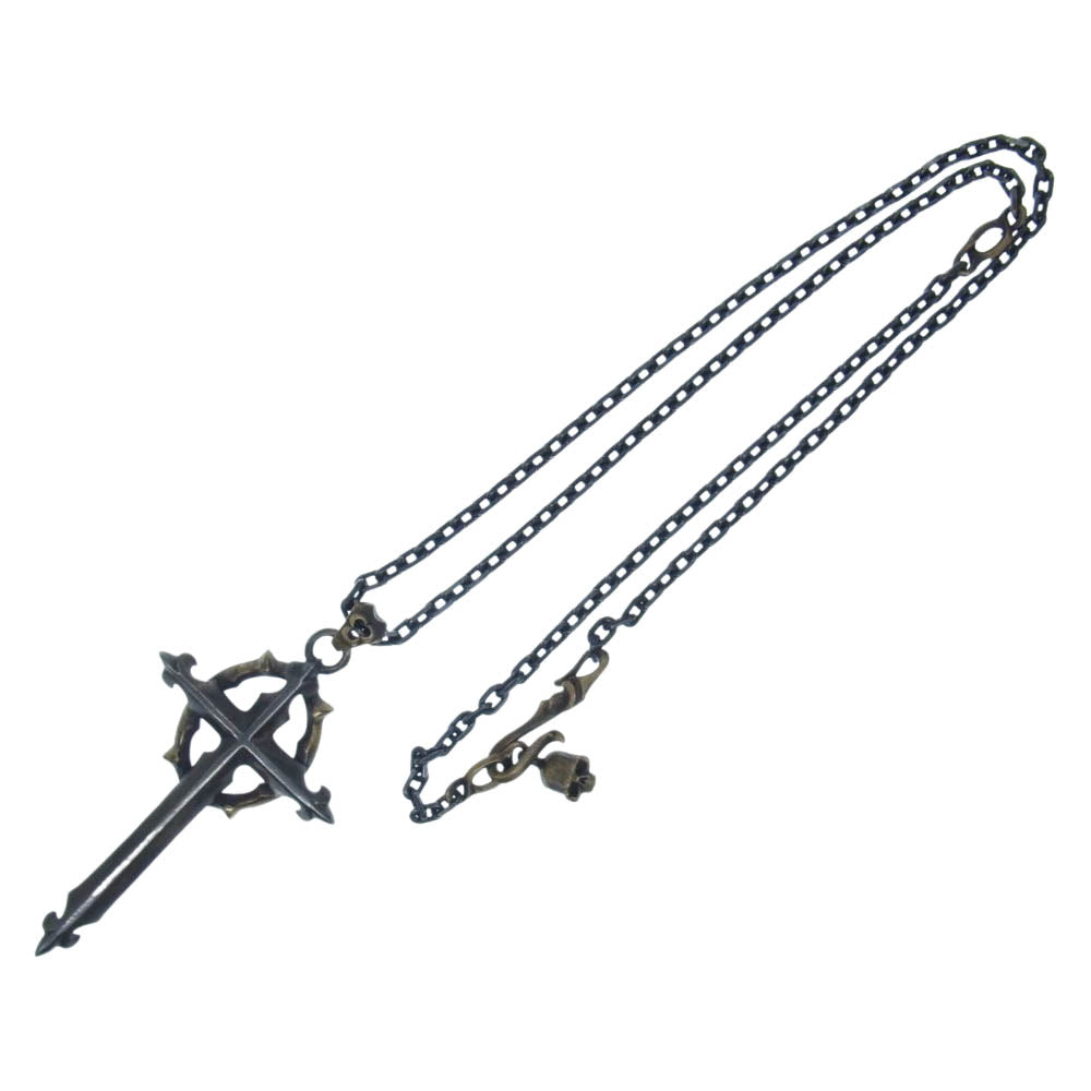 ヴァニタス VN-001 Neckless With chain Silver925 / Brass ネックレス w/ フック チェーン ダガー クロス シルバー925 ブラス シルバー系【中古】
