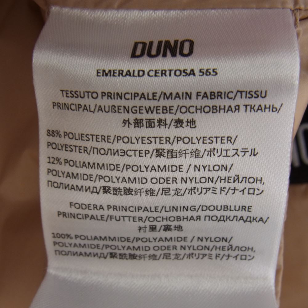 デュノ EMERALD エメラルド ダウン コート ジャケット ベージュ系 42【新古品】【未使用】【中古】