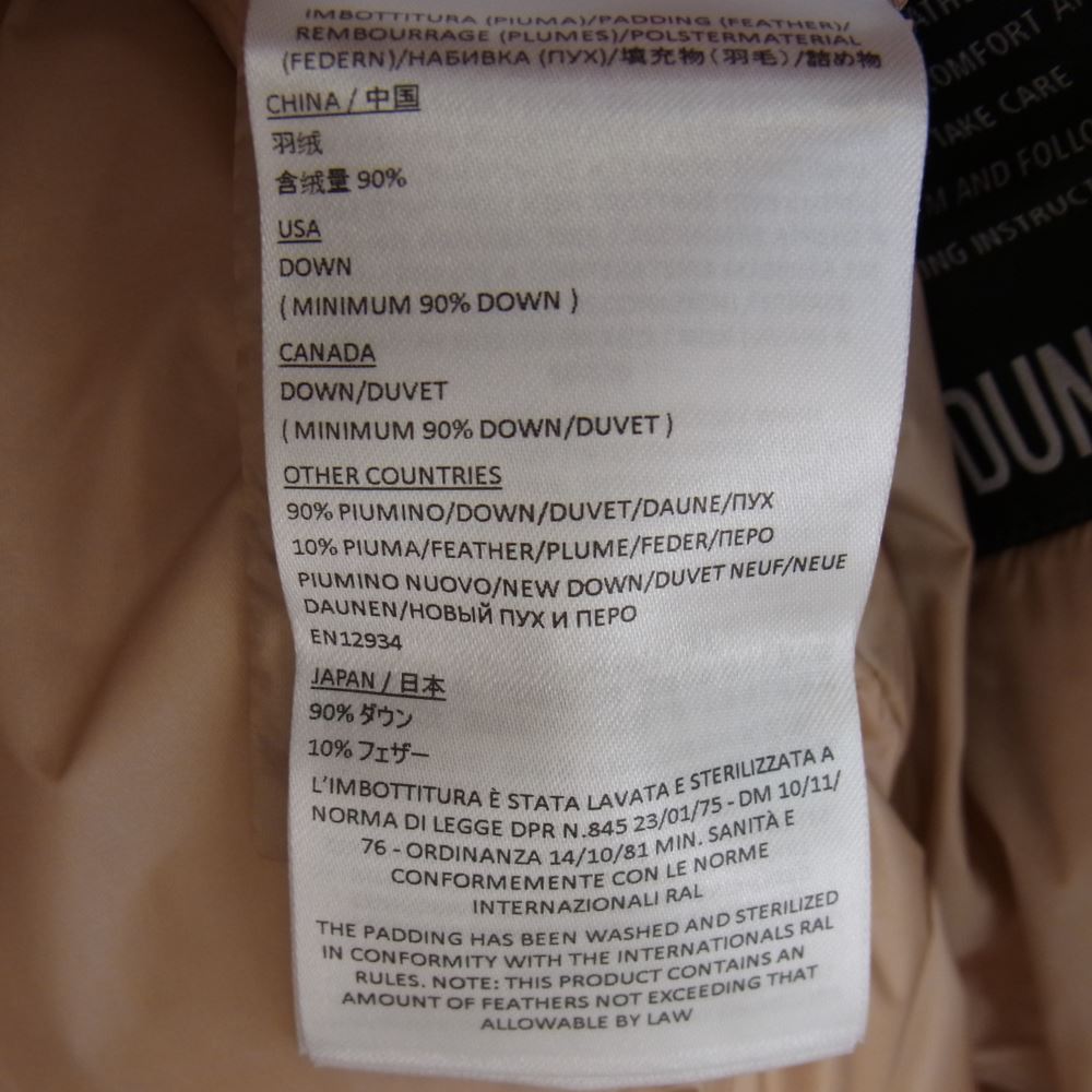 デュノ EMERALD エメラルド ダウン コート ジャケット ベージュ系 42【新古品】【未使用】【中古】