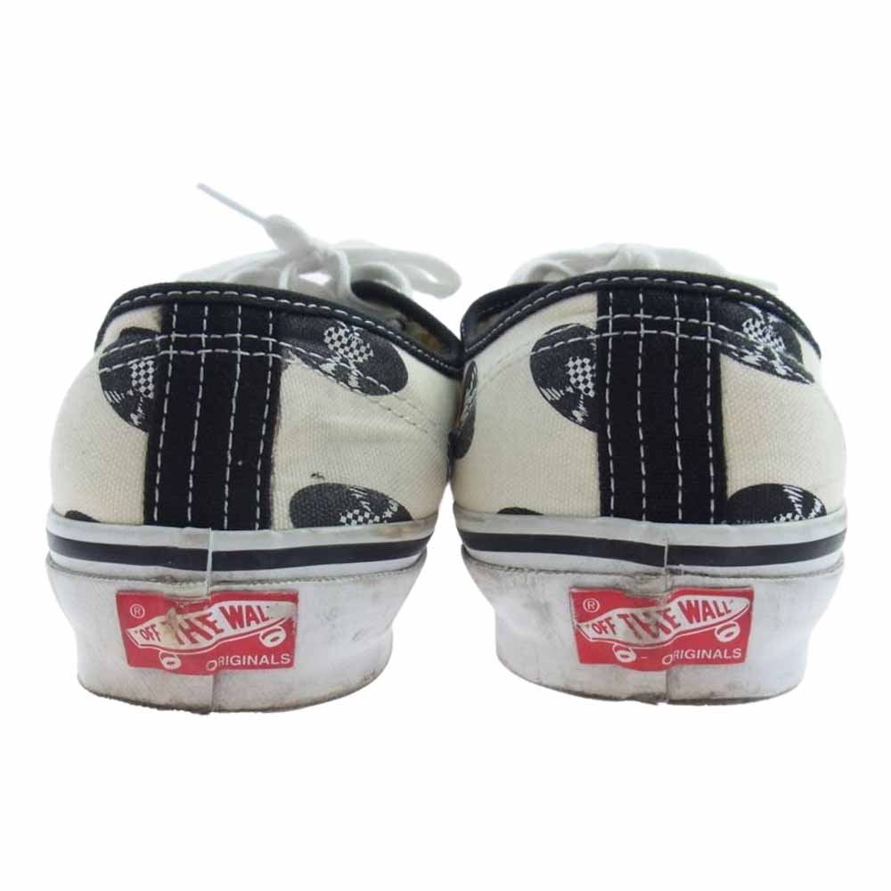 WACKO MARIA ワコマリア VANS OG AUTHENTIC LX バンズ レコード柄 オーセンティック スニーカー ブラック系 ホワイト系【中古】