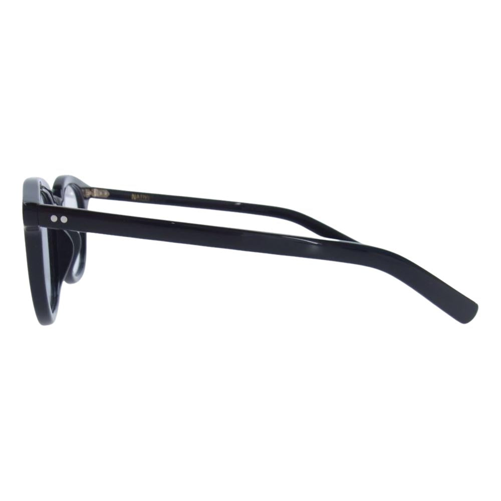 WACKO MARIA ワコマリア NATIVE SONS ネイティブサンズ PL-039E アイウェア 眼鏡 ブラック系 46.2□22.5-144【中古】