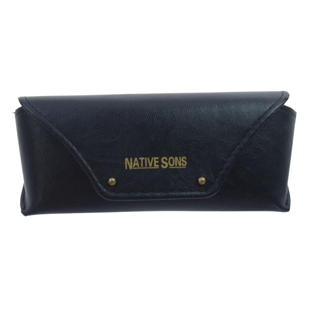 WACKO MARIA ワコマリア NATIVE SONS ネイティブサンズ PL-039E アイウェア 眼鏡 ブラック系 46.2□22.5-144【中古】