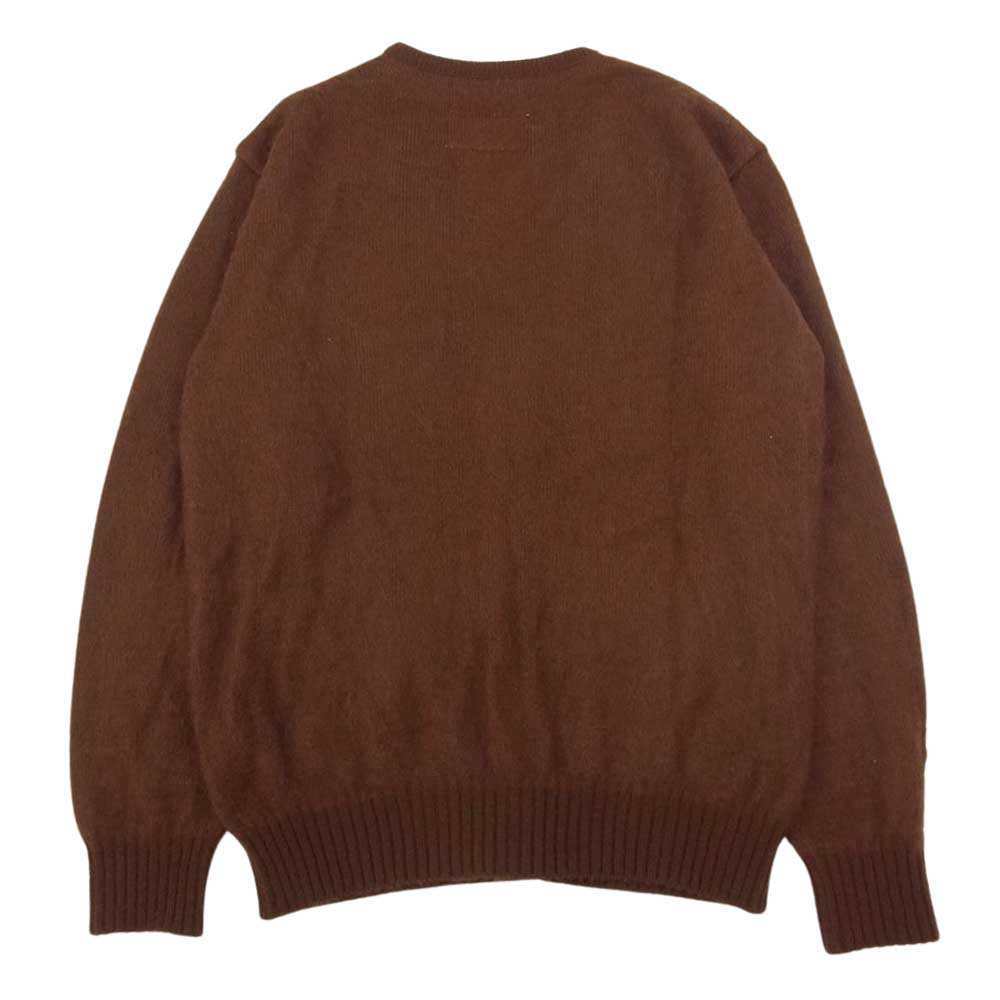 WACKO MARIA ワコマリア モヘア混 ニット カーディガン ブラウン系 S【中古】