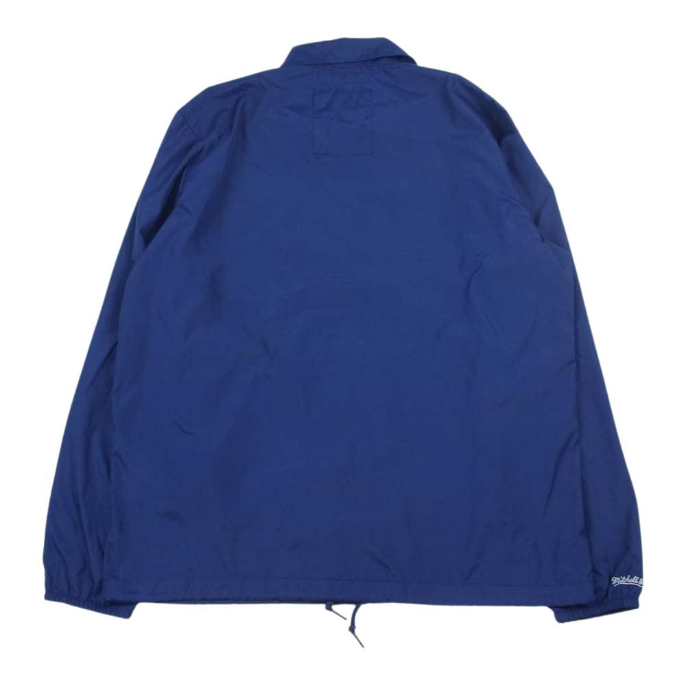 ミッチェルアンドネス ニューヨーク レンジャース ナイロン コーチ ジャケット ネイビー系 L【中古】