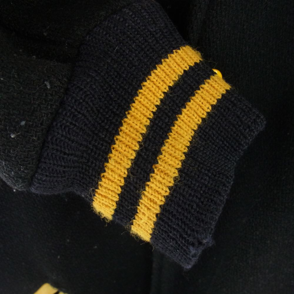 ヴィンテージ 60s KAYE BROS アワード ジャケット スタジャン ブラック系 イエロー系 42【中古】