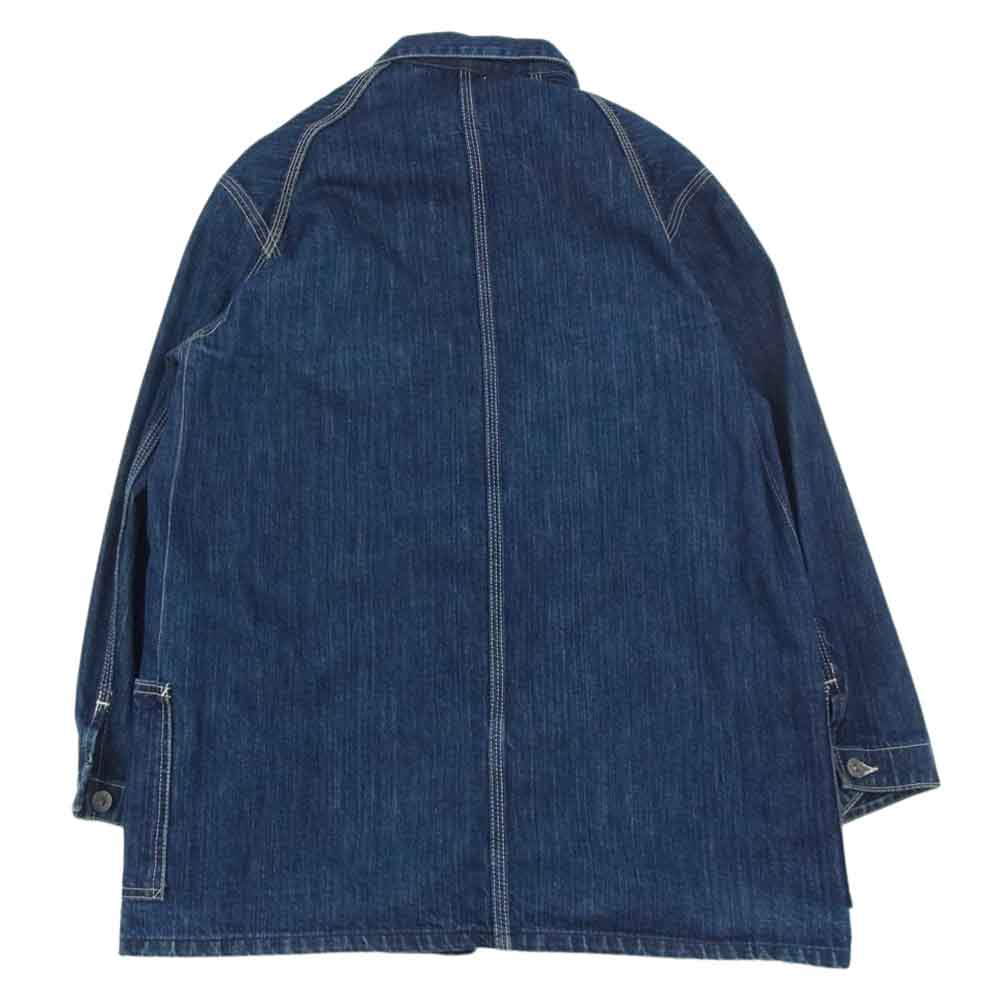 EVISU エヴィス 1951 インディゴ デニム カバーオール ジャケット インディゴブルー系 42【中古】