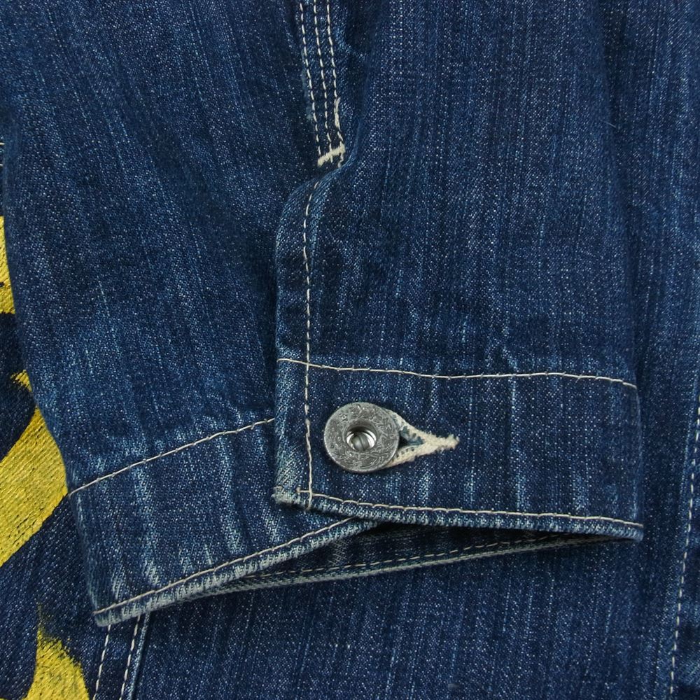 EVISU エヴィス 1951 インディゴ デニム カバーオール ジャケット インディゴブルー系 42【中古】