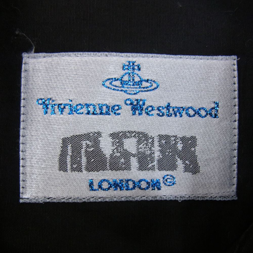 Vivienne WestwoodMAN ヴィヴィアンウエストウッドマン オーブ 刺繍 長袖シャツ ブラック系 3【中古】