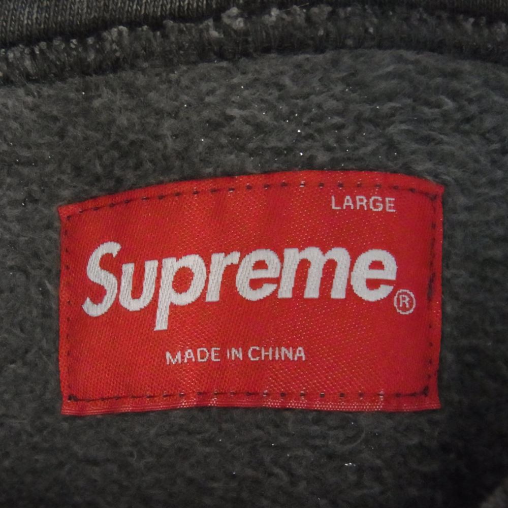 Supreme シュプリーム 15SS Overdyed Hooded Sweatshirt オーバーダイ フーデッド スウェットシャツ プルオーバー パーカー グレー系 L【中古】