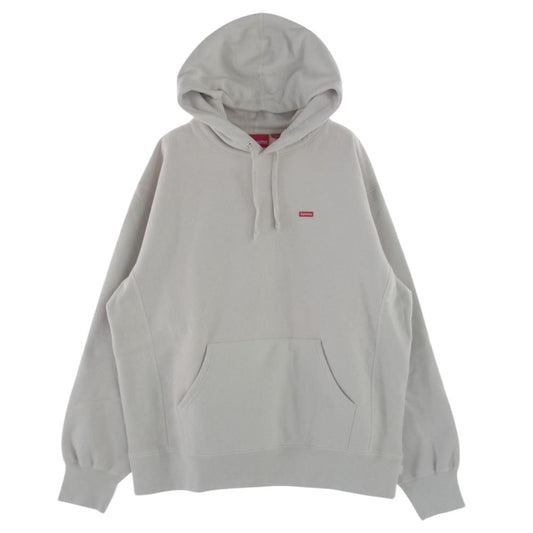 Supreme シュプリーム 21AW Small Box Hooded Sweatshirt スモール ボックスロゴ プルオーバー パーカー ベージュ系 M【極上美品】【中古】