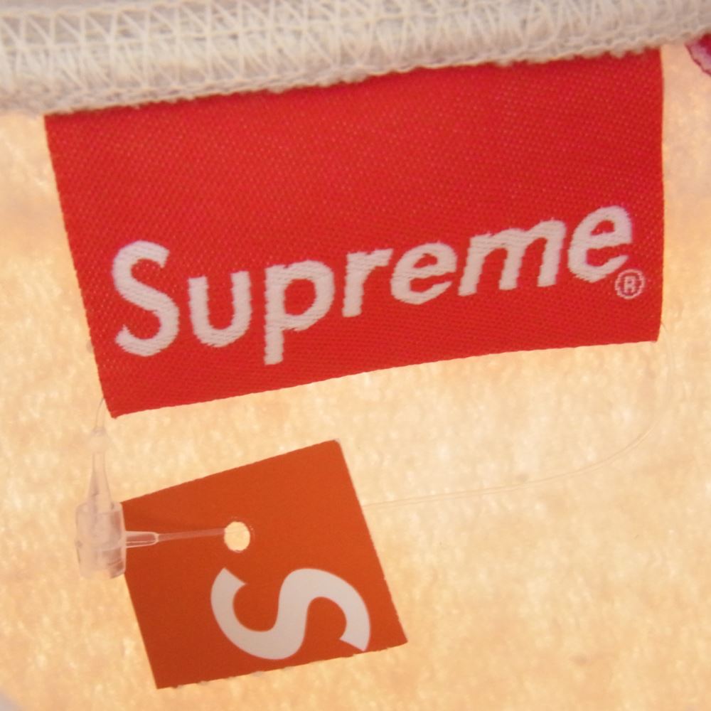 Supreme シュプリーム 21AW Small Box Hooded Sweatshirt スモール ボックスロゴ プルオーバー パーカー ベージュ系 M【極上美品】【中古】